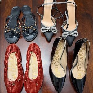 Elegant Black and Silver Women's Heels